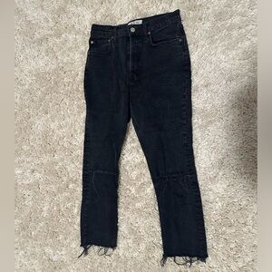 We The Free black cropped jeans